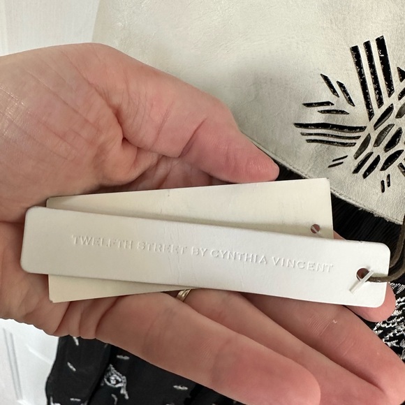 Twelfth Street Cynthia Vincent Leather Yoke Silk Sheer Dress  Dress Size XS - Picture 12 of 13